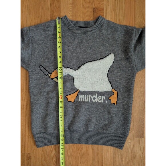 Aelfric Eden Murder Killer Duck Knit Sweater Mens Adult Size Medium / Large - Picture 8 of 9